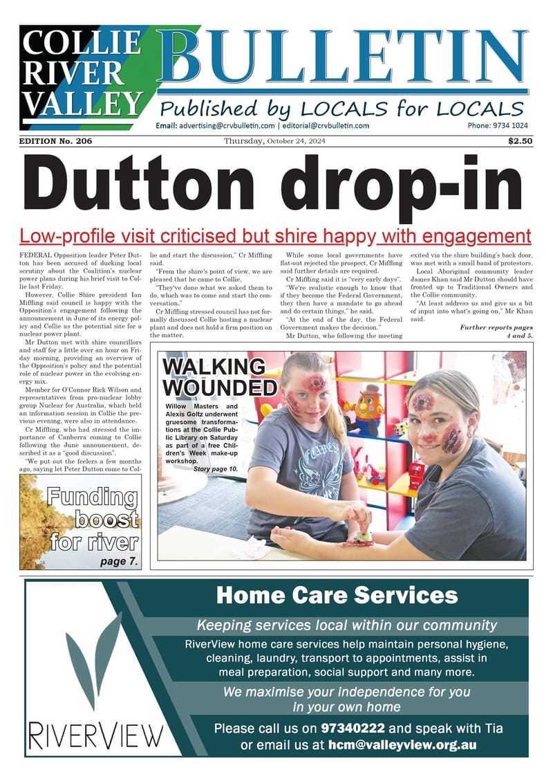 Collie River Valley Bulletin, October 24, 2024 post image