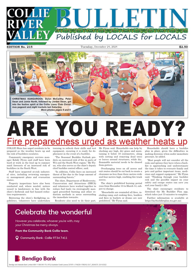Collie River Valley Bulletin, December 24, 2024 post image