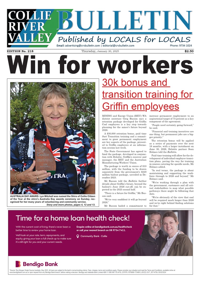 Collie Bulletin, January 30, 2025 post image