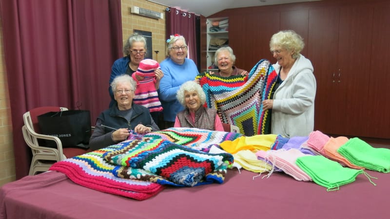 Knitting group lends a hand post image