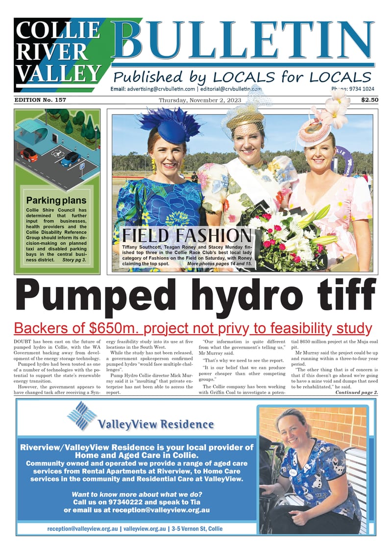 Collie River Valley Bulletin, November 2, 2023 post image