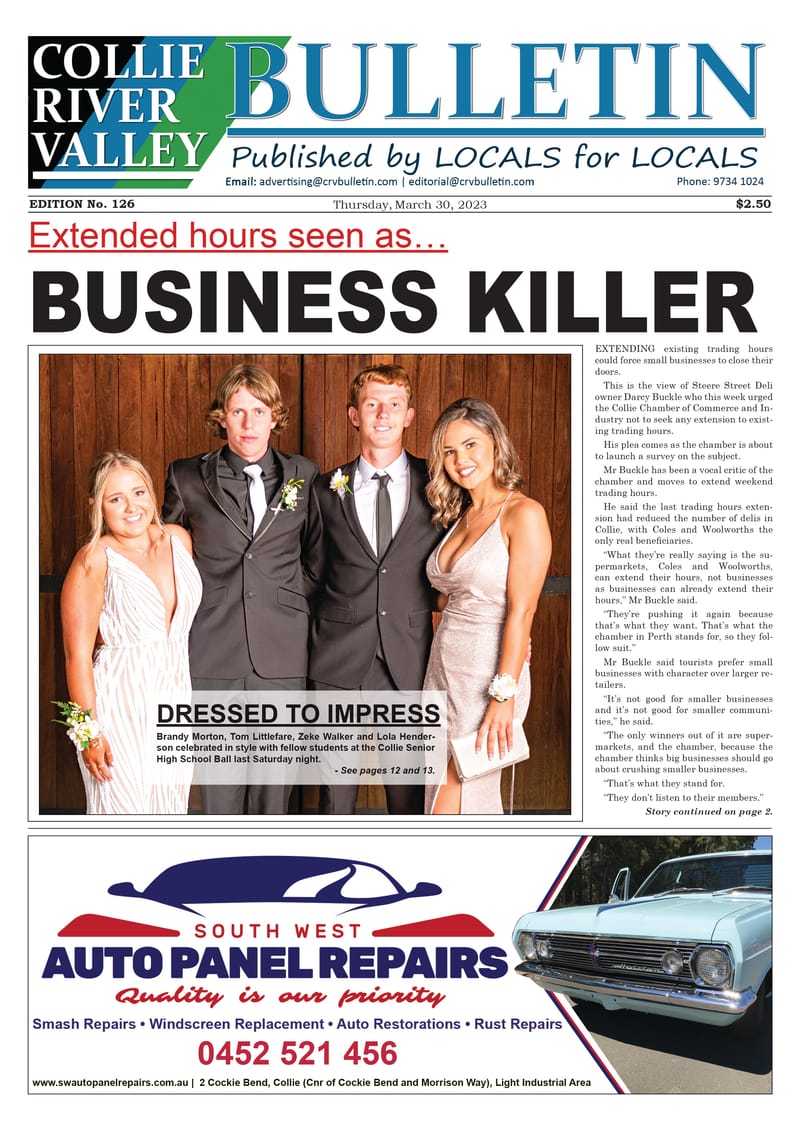 Collie River Valley Bulletin, March 30, 2023 post image