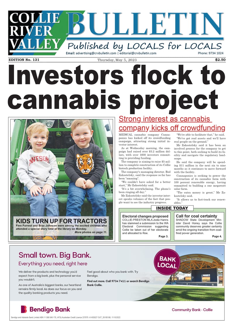 Collie River Valley Bulletin, May 4, 2023 post image