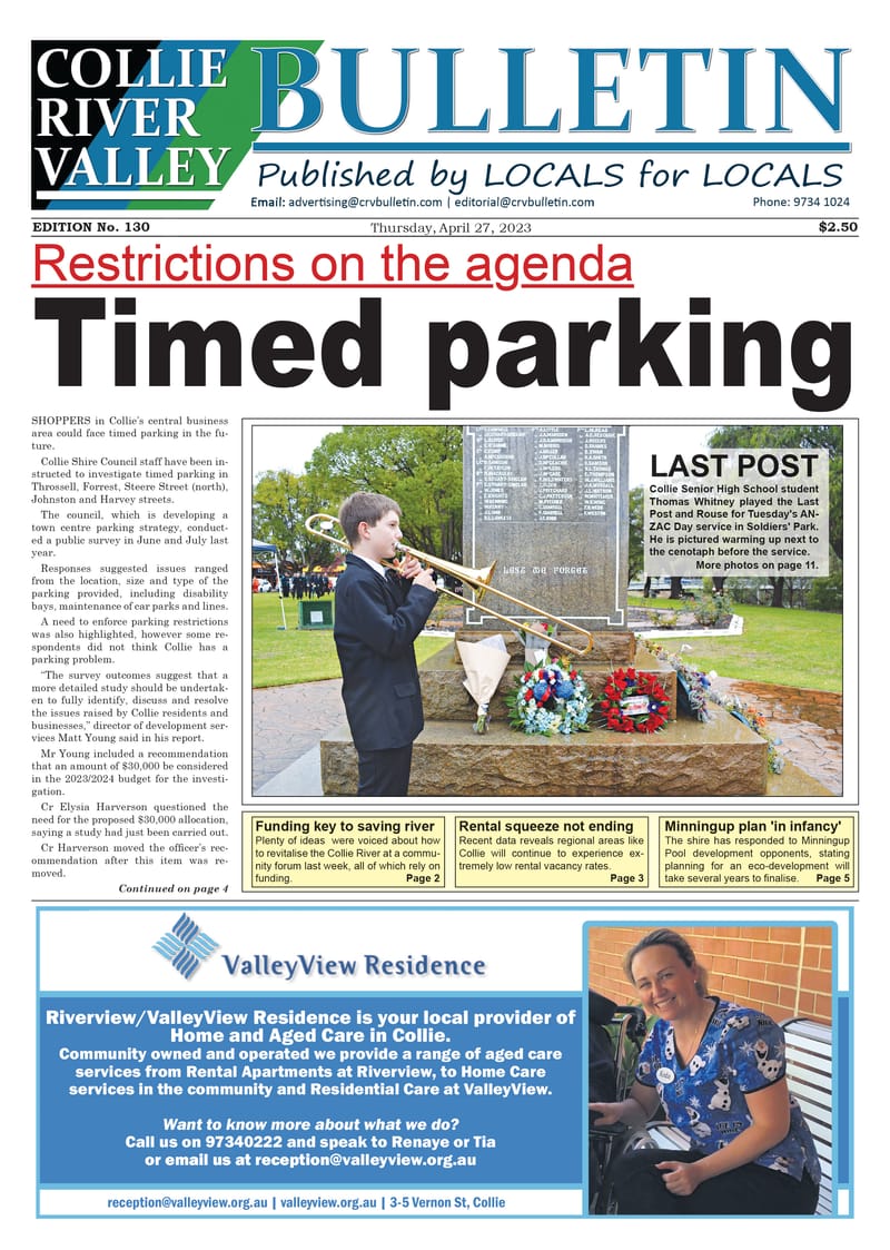 Collie River Valley Bulletin, April 27, 2023 post image