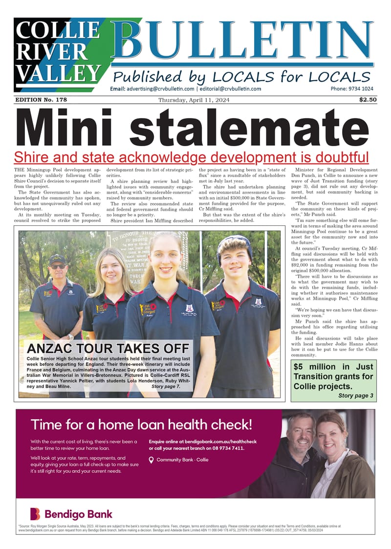 Collie River Valley Bulletin, April 11, 2024 post image