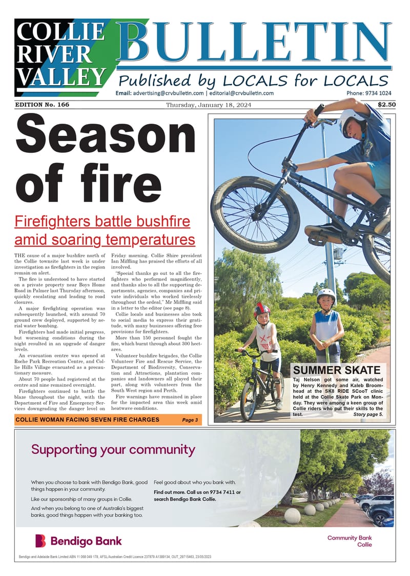 Collie River Valley Bulletin, January 18, 2024 post image