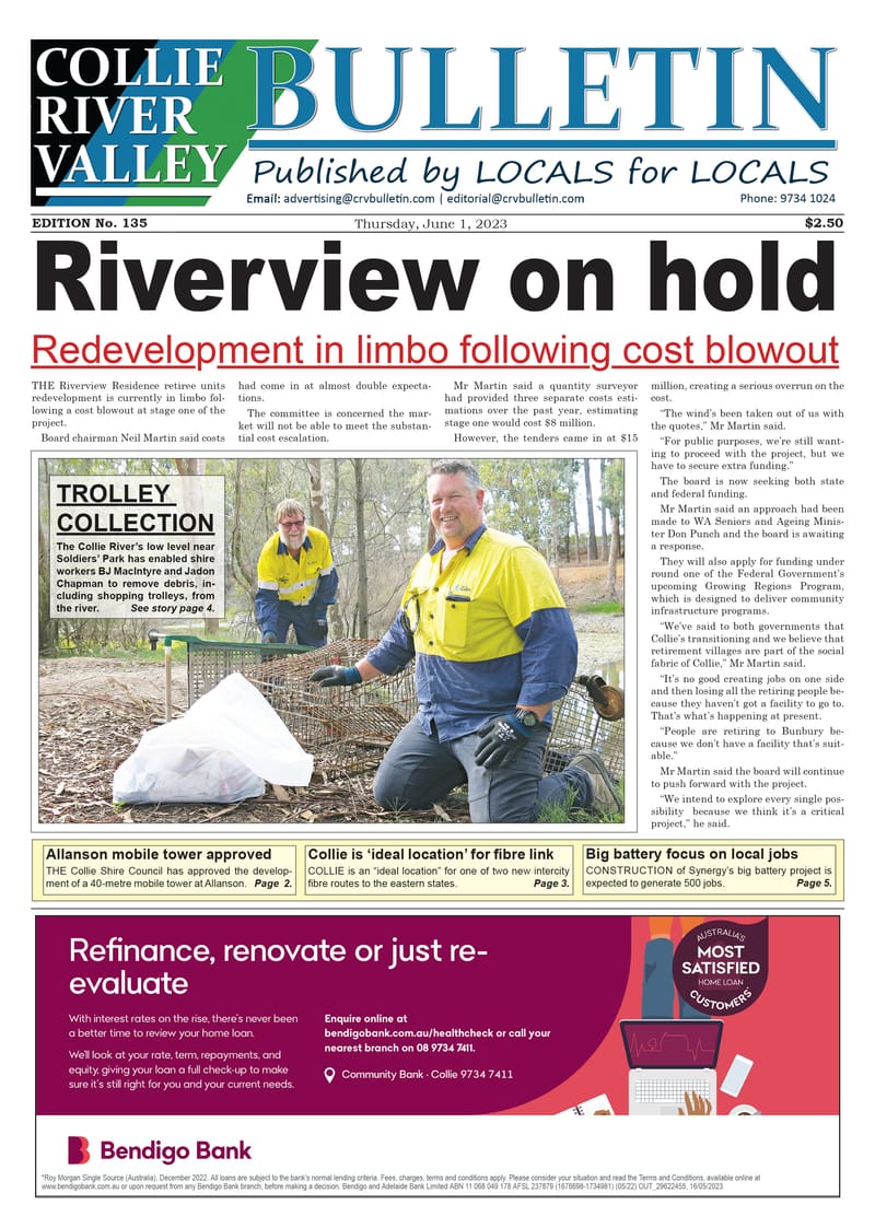 Collie River Valley Bulletin, June 1 post image