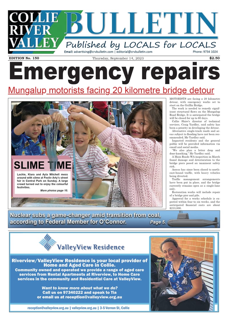 Collie River Valley Bulletin, September 14, 2023 post image
