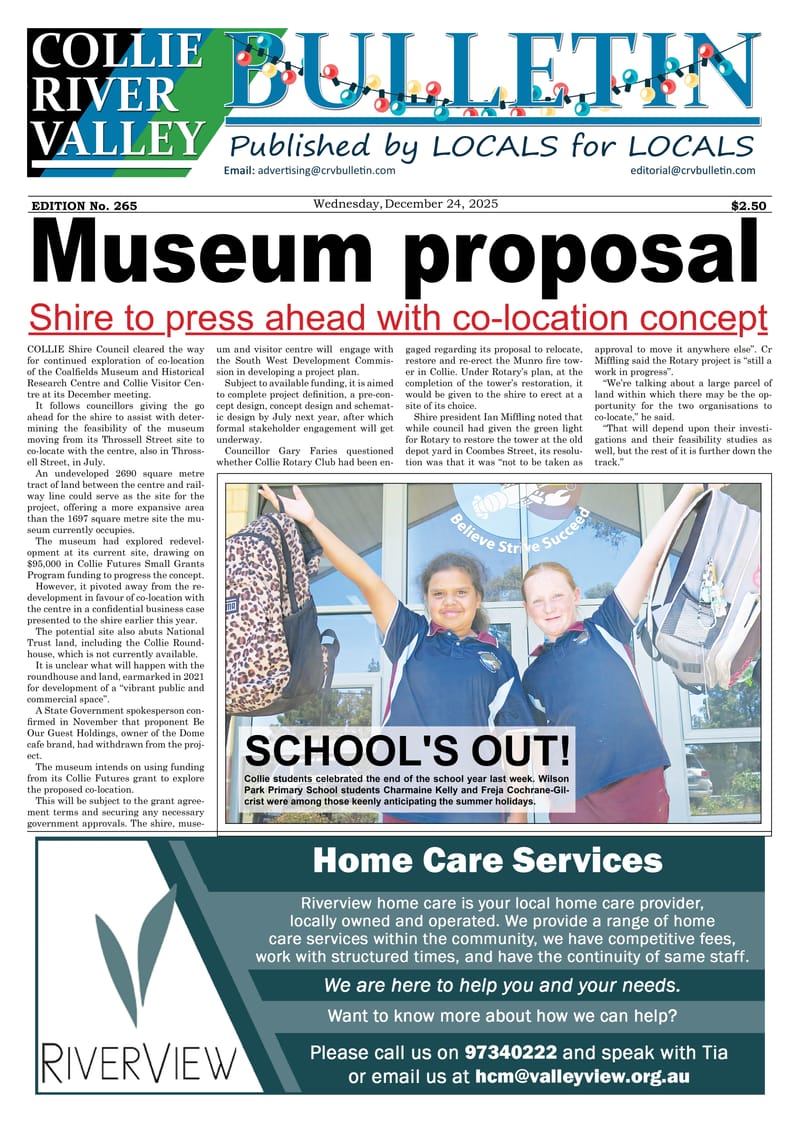 Collie Bulletin, December 24, 2025 post image