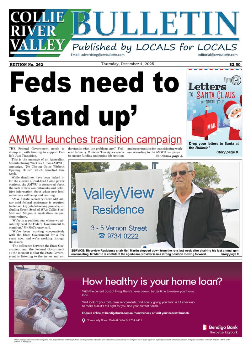 Collie River Valley Bulletin, December 4, 2025 post image