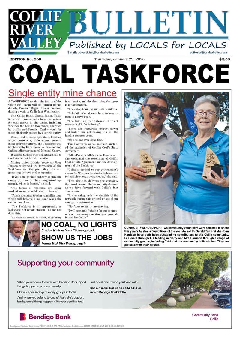 Collie Bulletin, January 29, 2026 post image