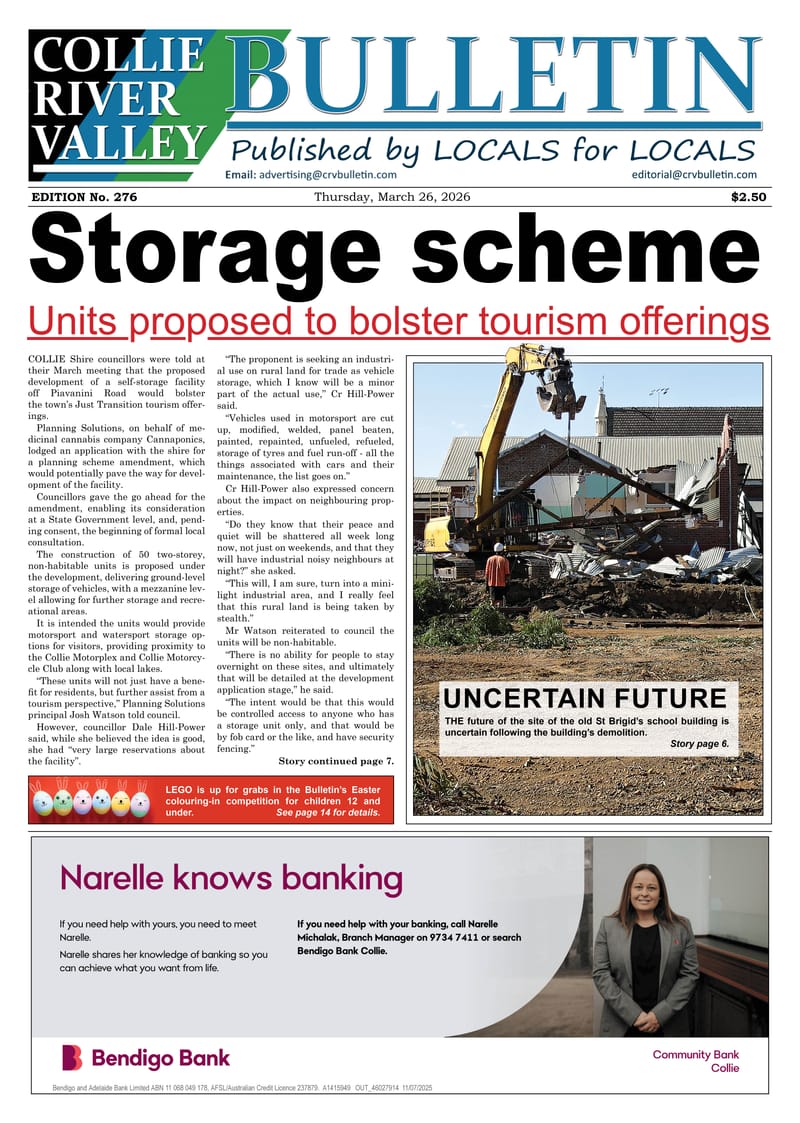 Collie River Valley Bulletin, March 26, 2026 post image